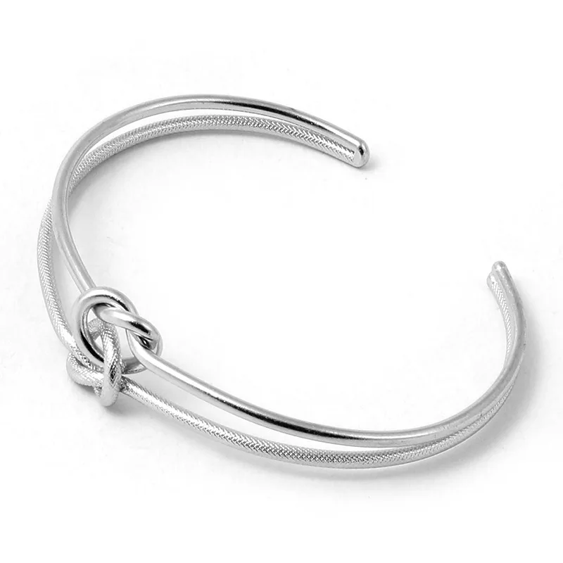 65mm Stainless Steel Bracelet Double-layer Knot Cross Type 15mm Fashion Personalized New Bracelet Holder DIY Jewelry Accessories