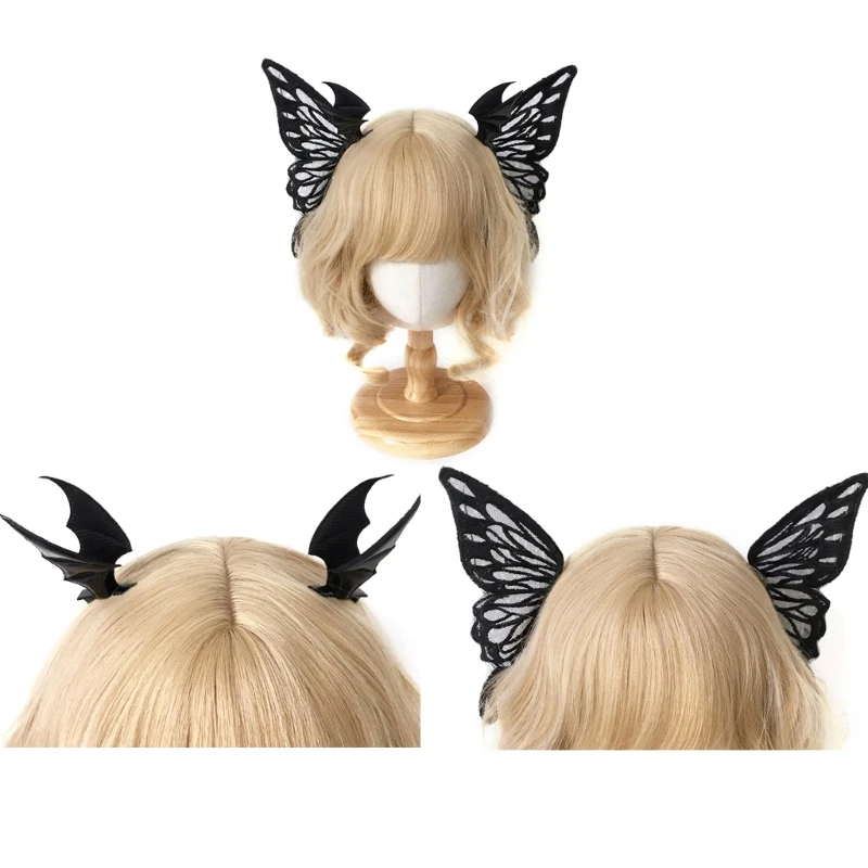 

Black Butterfly Hair Clip Butterfly Barrettes Devil Wing Hair Clip Bat Wing