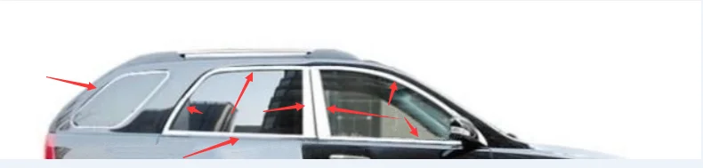 Накладка на окно из нержавеющей стали для стайлинга автомобиля накладка стойку