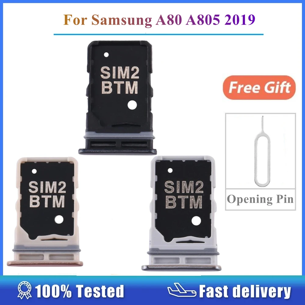

Держатель слота для двух Sim-карт для Samsung Galaxy A80 A805 2019