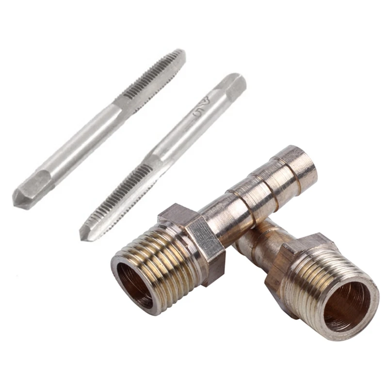 6 шт. аксессуаров: 2 Квадратная головка HSS M5 3 канавки Ручная резьба Метрическая