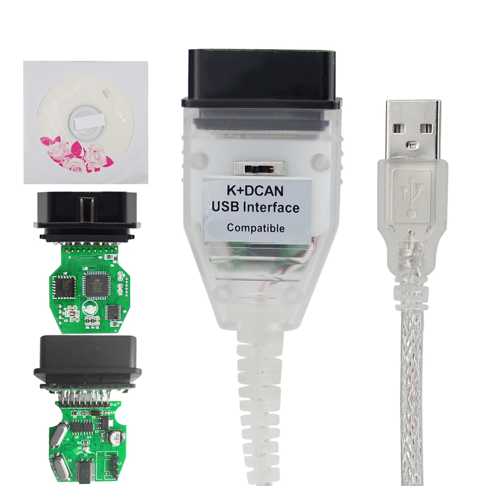 Оригинальная версия для BMW K + Dcan с переключателем k can USB интерфейсы OBD2 простого