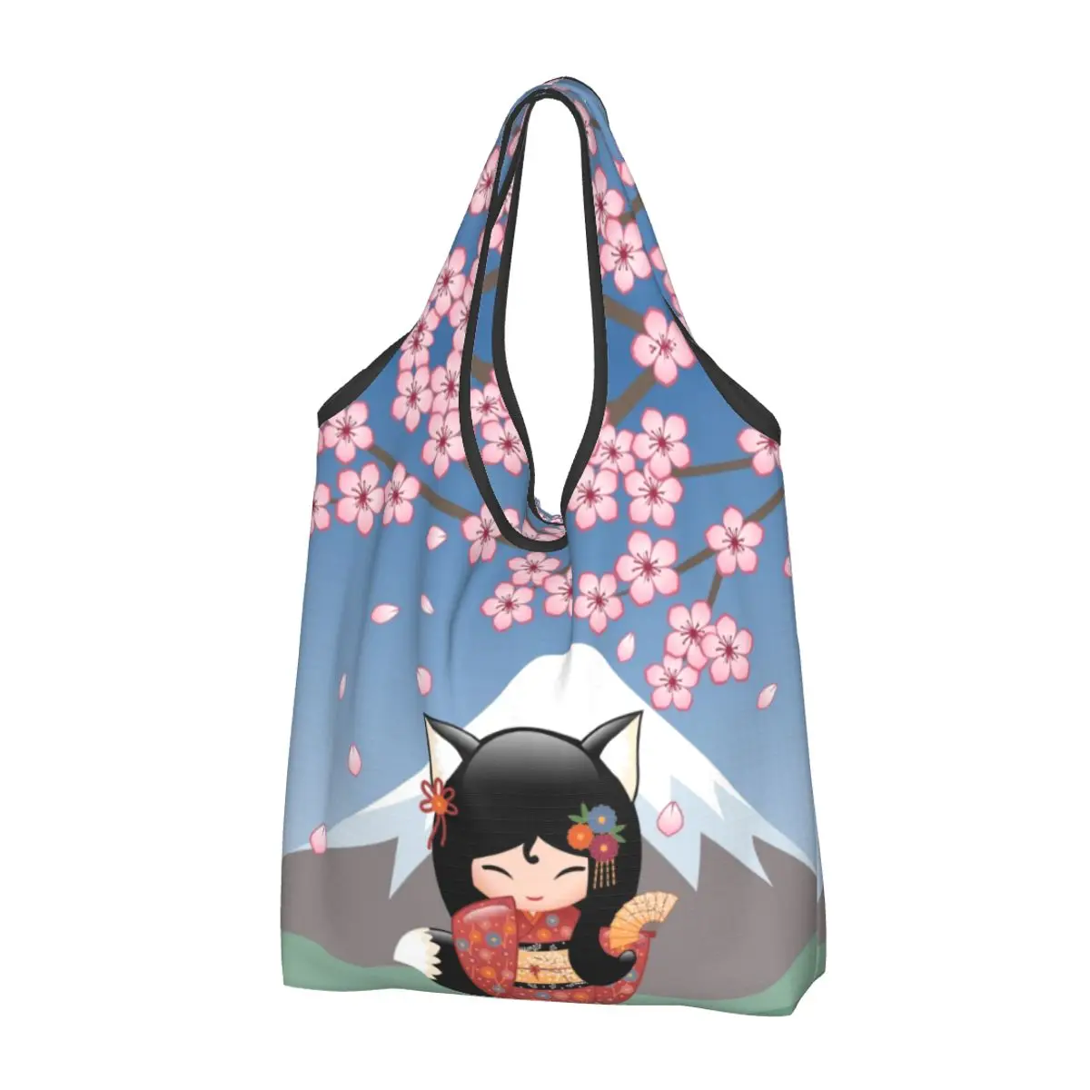 

Японская кукла kekokiko eshi, предмет применения, сумки-тоуты для продуктов, вместительные перерабатываемые сумки, моющаяся сумка