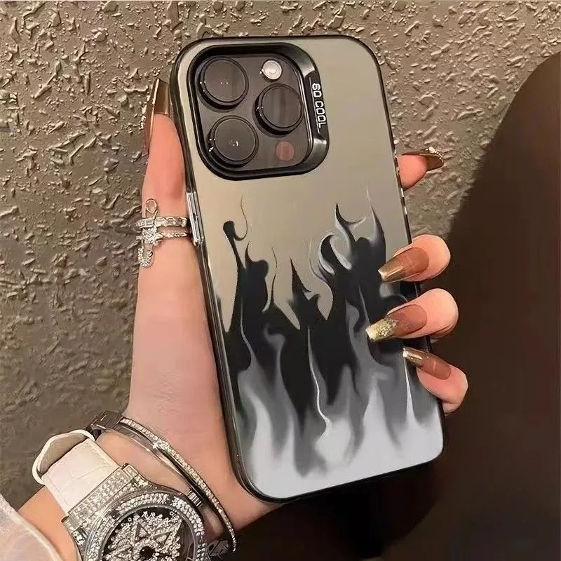 Чехол Cool Black White Flame для IQOO Z9 Turbo Z9X Z9S Z8X Pro U5X U3 Neo 10 9 8 7 6 SE 5 5s Neo iQOO 13 12 11 10 9 Pro SE Cover (art.: 3920d0eabc4cf) - 3920d0eabc4cf