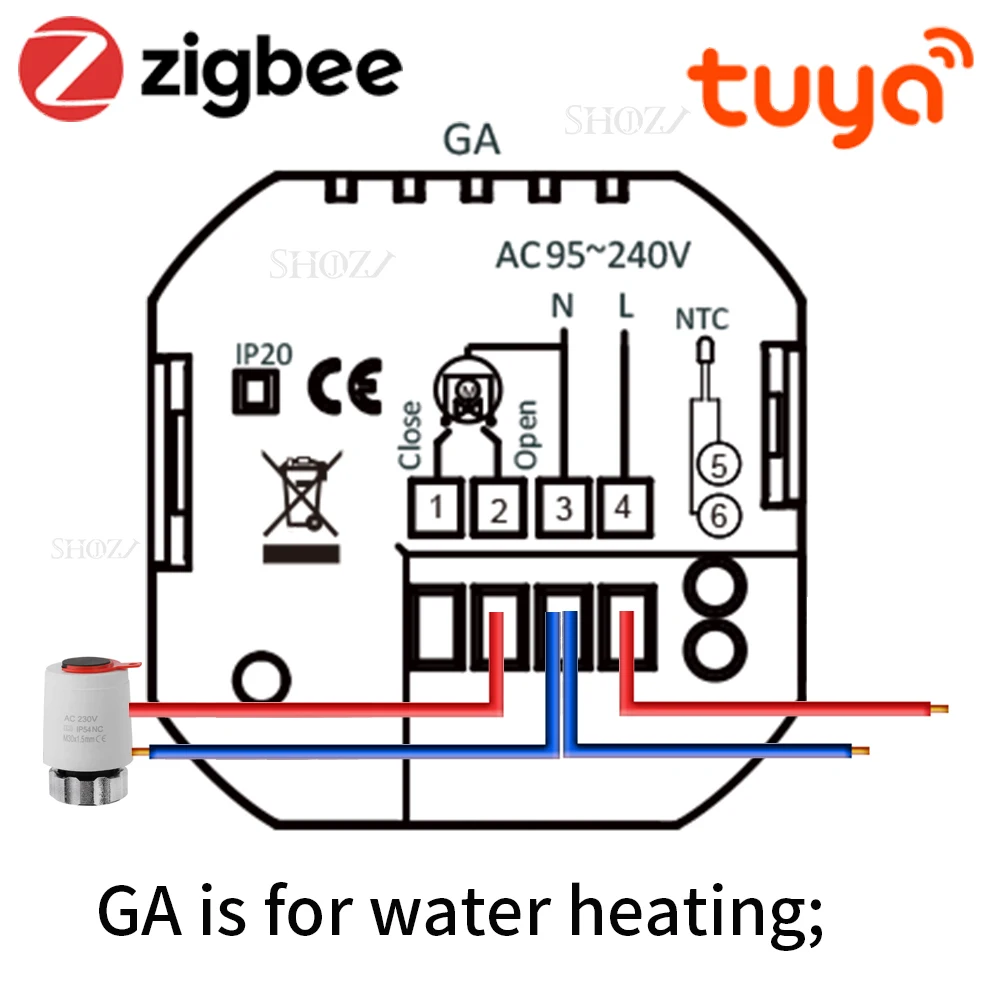 

Программируемый термостат SHOJZJ для отопления