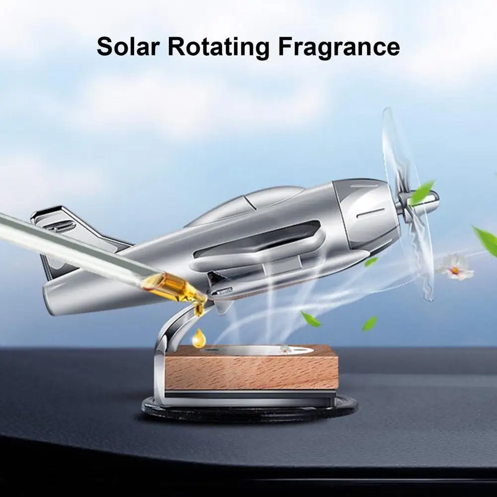 Novelty Car Fragrance  Wide Range Interior Ornament Aroma Diffuser  Solar Airplane Model Car Perfume