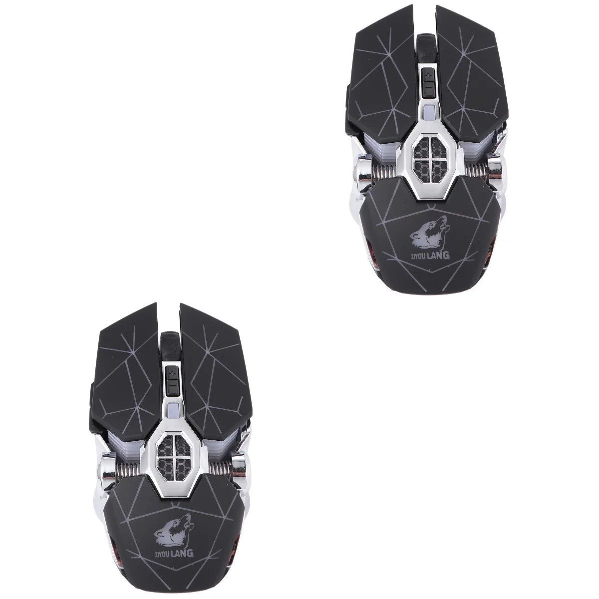 

2pcs Cordless RGB Backlight Rechargeable Wireless