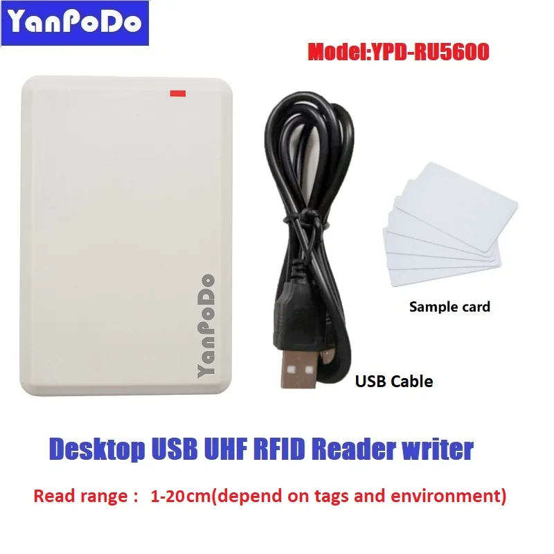 Yanpodo usb rfid uhf считыватель и записывающее устройство 865 МГц ~ 868 МГц с полным английским программным обеспечением SDK демо руководство пользователя исходный код
