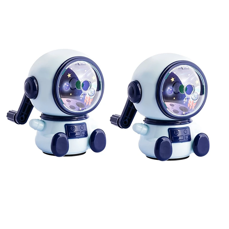 

2 Piece Automatic Sharpener Astronaut Sharpener Sharpener Space Theme Birthday Gift Blue