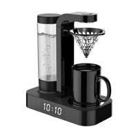 portable espresso machine 500ml independent water tank tea machine small filter drip coffee maker with clock function