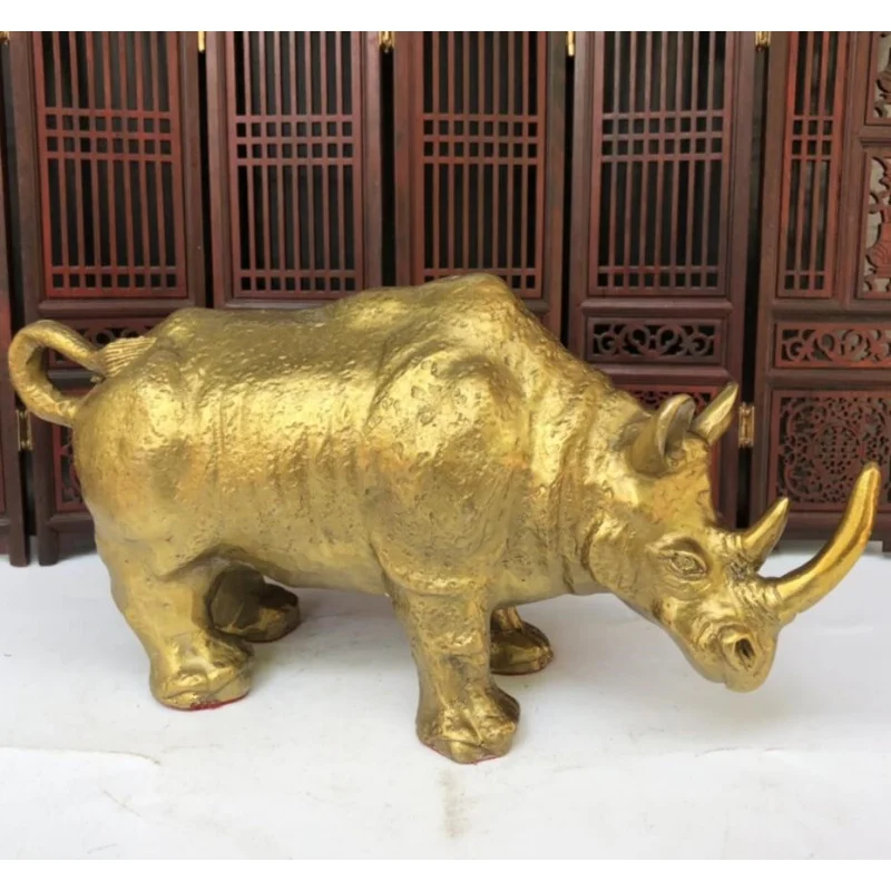 

Brass Bring good luck and blessings rhino crafts statue