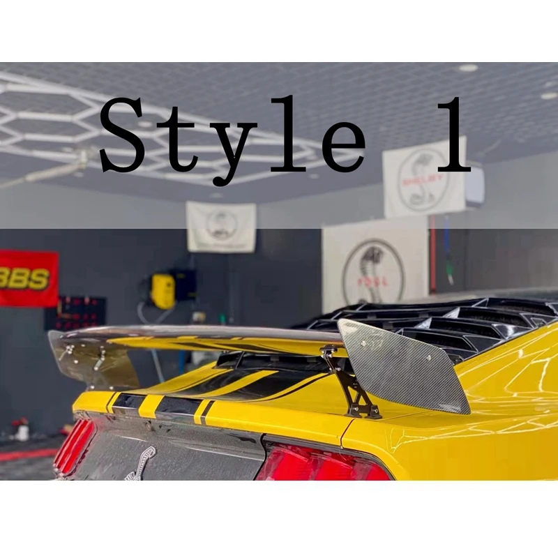 Для Ford Mustang GT V8 V6 Coupe 2015-2019 GT500 Стиль Углеродное волокно/FRP Задний спойлер Крыло