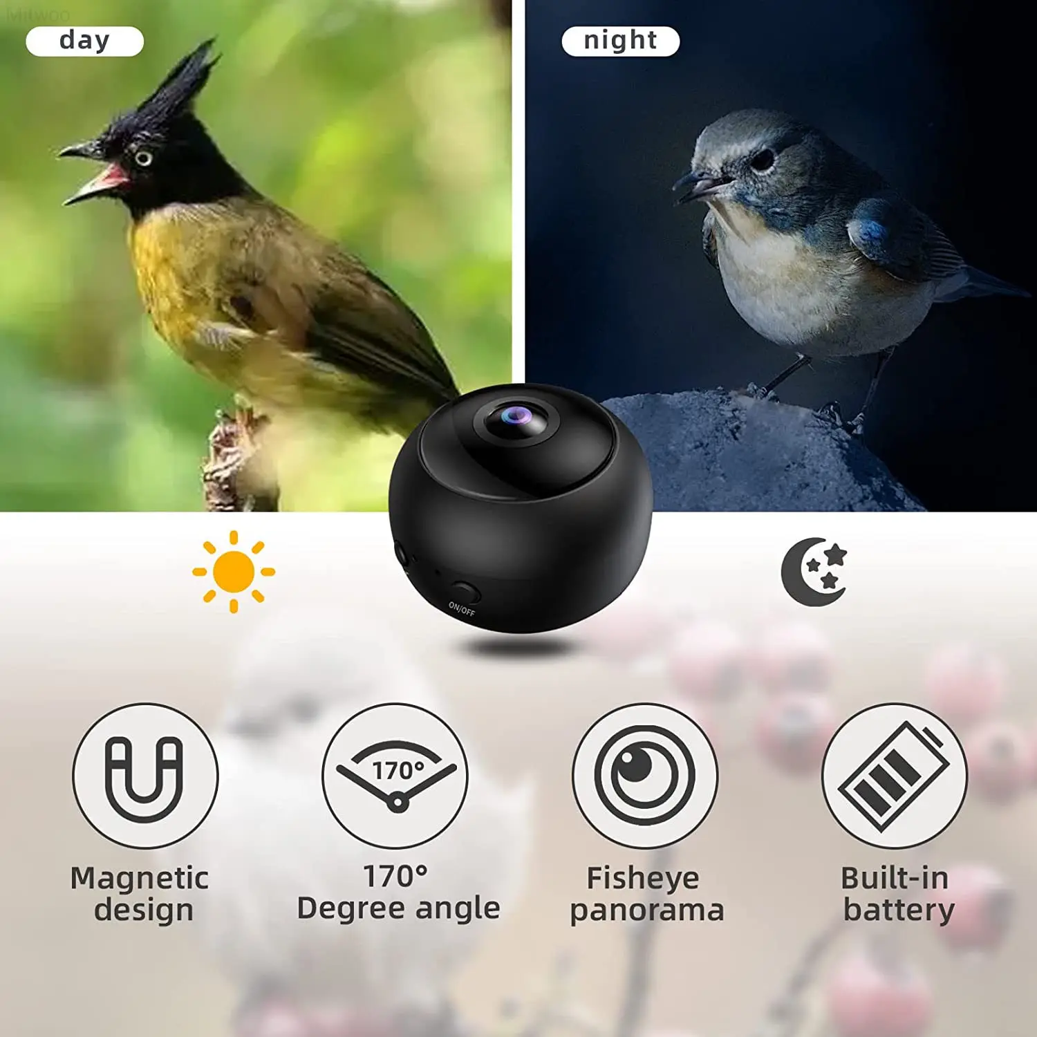 H9 Wi-Fi Микрокамера HD 1080P с широким углом обзора, инфракрасной ночной видимостью, мини-камера для домашней безопасности P2P, удаленный просмотр через СCTV, детектор движения, монитор A9 on.