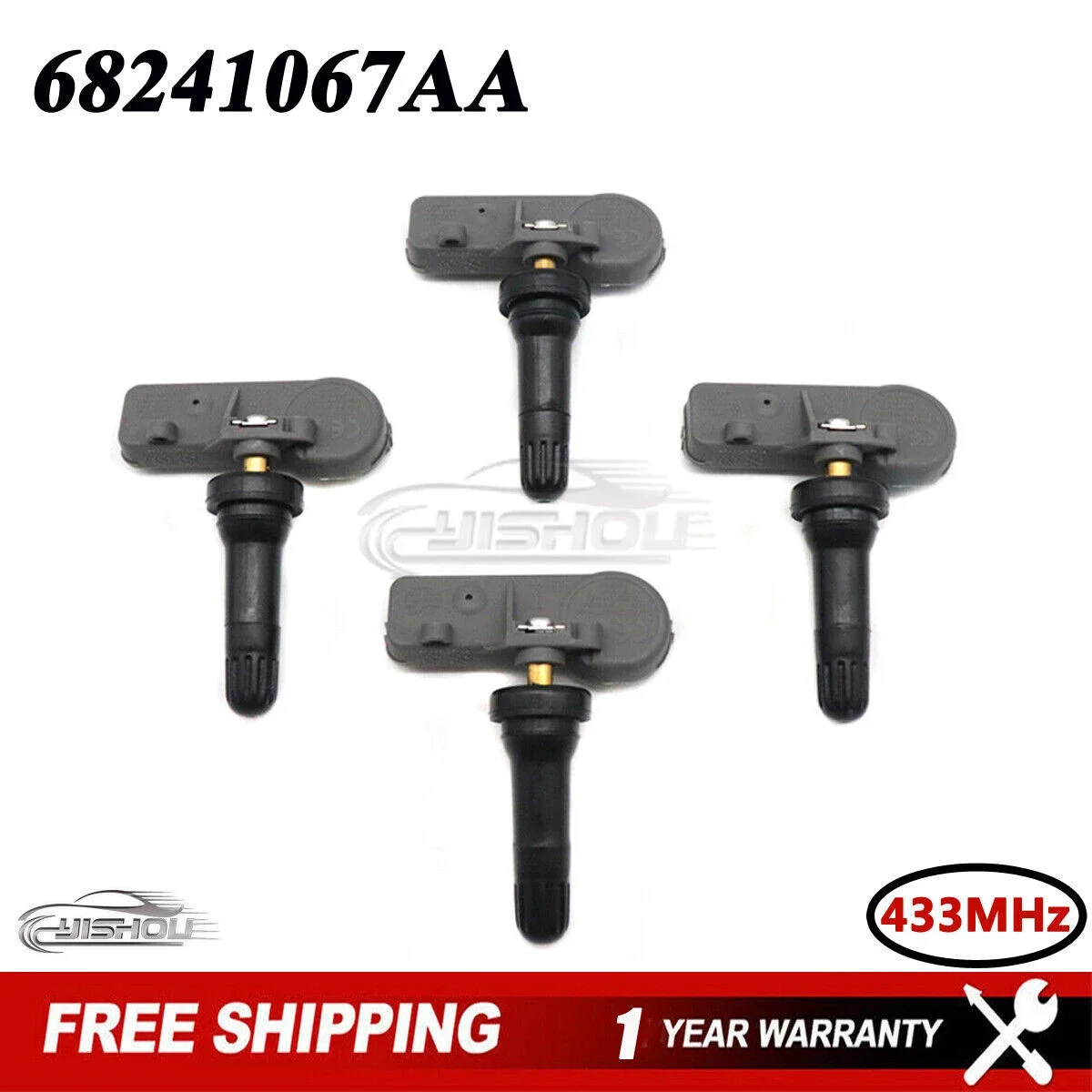 

56029398AB для Chrysler Dodge Fiat Jeep Lancia Ram Alfa TPMS 4 шт. датчик давления в шинах 56029398AA 68241067AA 68241067AB