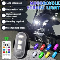 8 colors led anti collision warning light remote wireless flash warning signal drone motorcycle signal control turn light w8d3