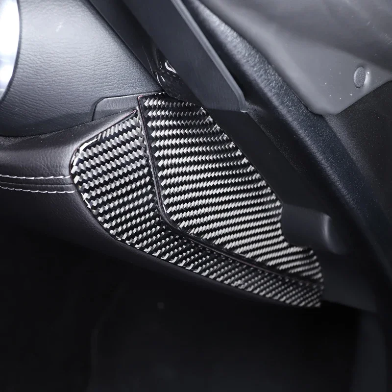 Для Mazda MX-5 ND 2016-2023 мягкое углеродное волокно приборная панель автомобиля боковая