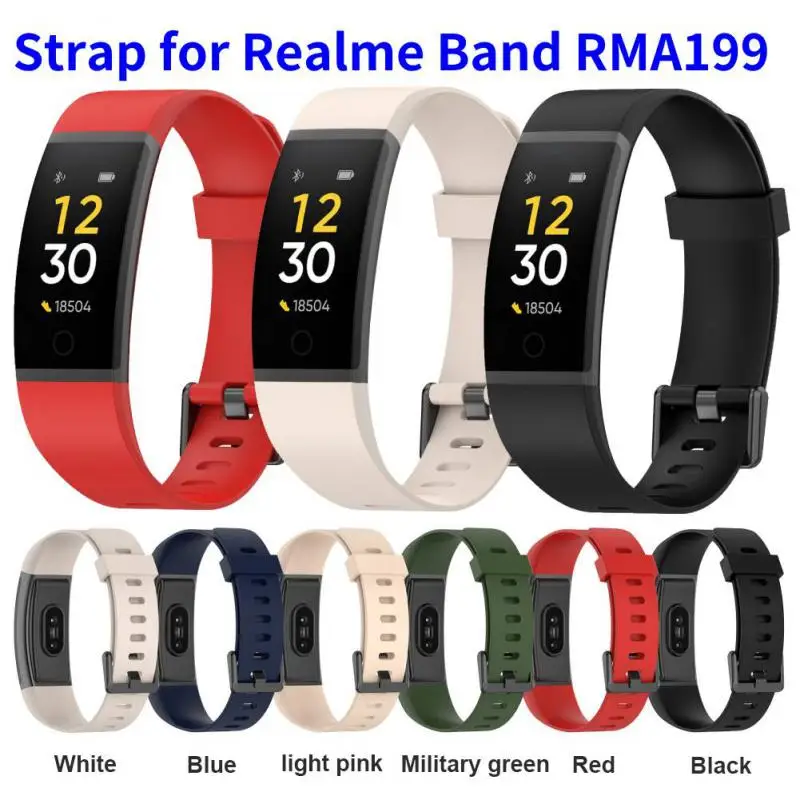 

Replacement Bracelet for Realme Band Strap RMA199 Official Wristband Silicone Smart Watch Wrist Wearable Smart Accessories
