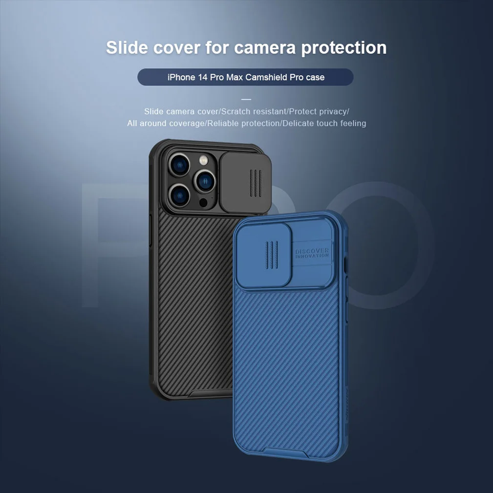 For iPhone 14 Pro /14 Pro Max Case NILLKIN CamShield Pro Slide Camera Protect Privacy Back Shell For iPhone 14 14 Plus Cover