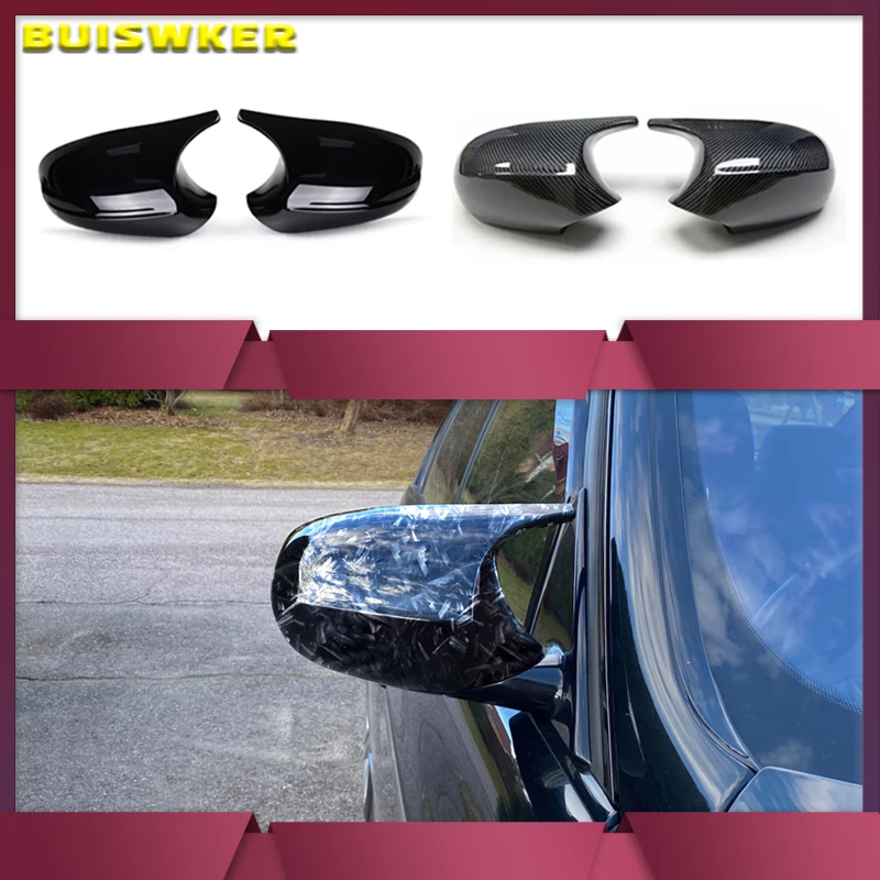 

Rearview Mirror Covers for Bmw 1 3 Series E90 E91 E92 E93 E80 E81 E87 E88 Rear-View Carbon Fiber Gloss Black