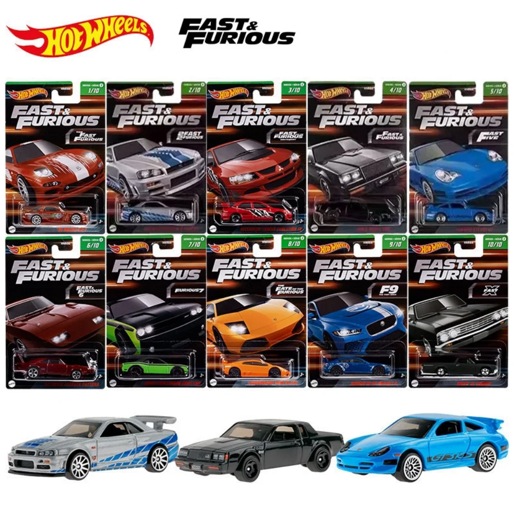 Игрушечная модель автомобиля Форсаж Lamborghini Jeep Dodge Charge Chevy Toyota Nissan Jaguar Plymouth Hot Wheels 2023