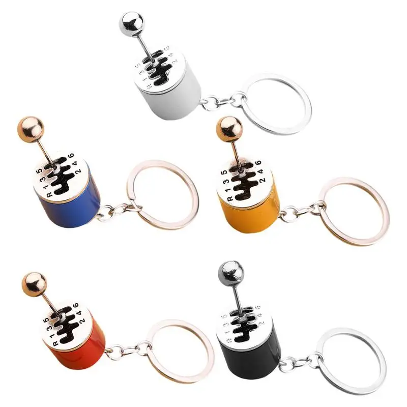 

1pcs Multi-Color Car Modification Pendant Six-Speed Shift Key Chain Casual Everyday Key Ring Pendant Accessories Love Keychains