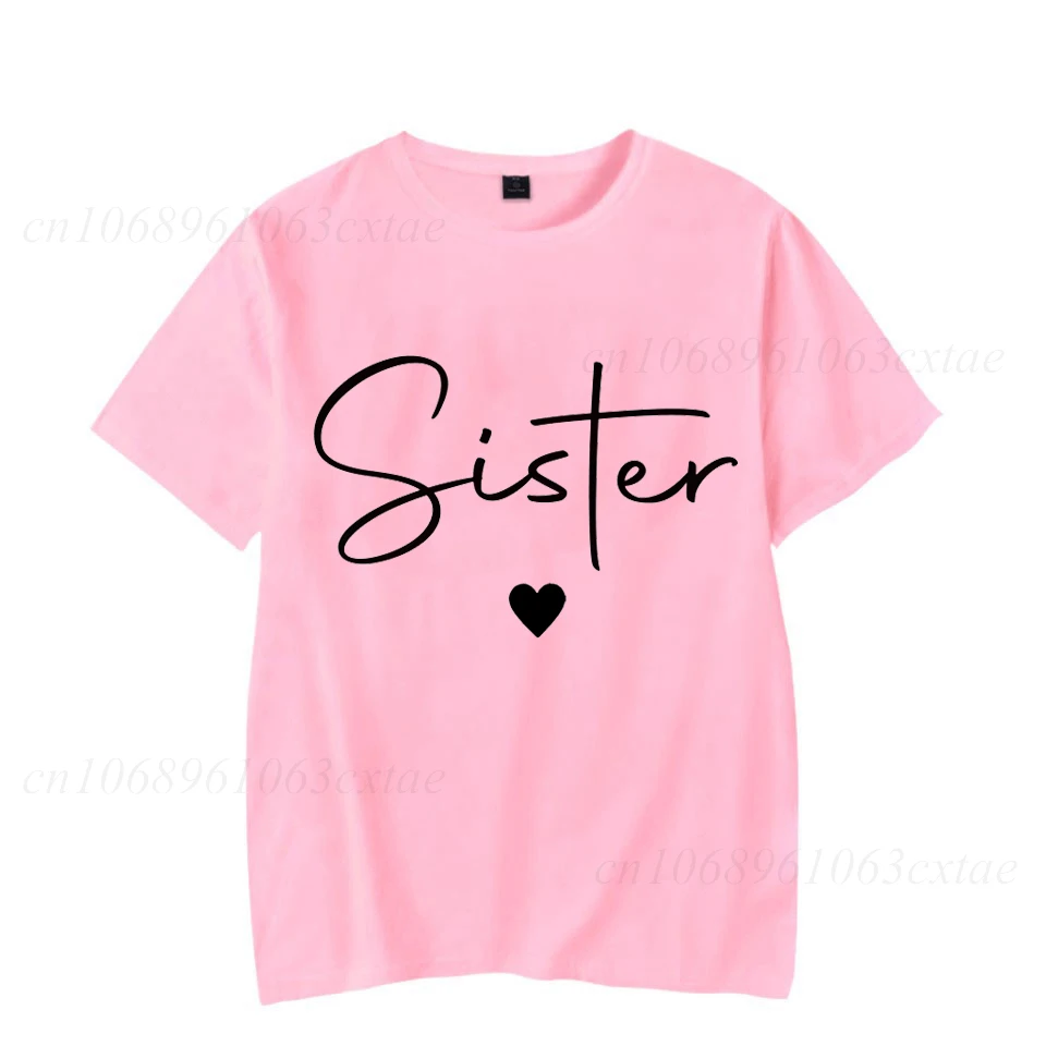 Daddy/Mommy/Sister/Brother Print Family Matching Outfits Short Sleeve Casual Outfit Summer Travel Shirt Clothing