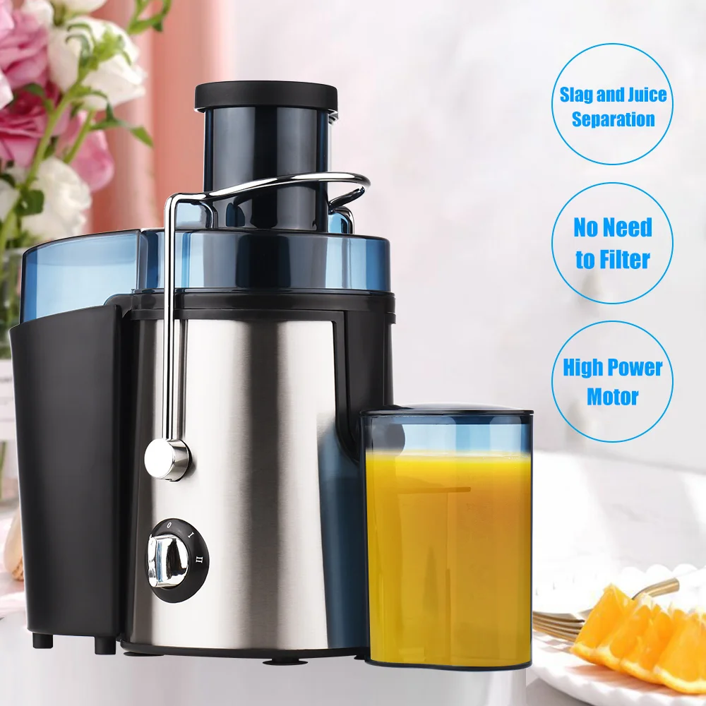 

Juicer Blender Household Electric Juicers Stainless Steel 800W Strong Fruit Vegetables Extractor Residue Fresh Juice Separation