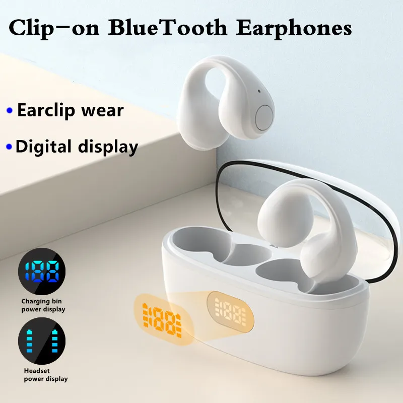 

Беспроводные наушники TWS Bluetooth 5,2 с костной проводимостью, дизайнерские наушники с сенсорным управлением, светодиодный спортивные наушники ...