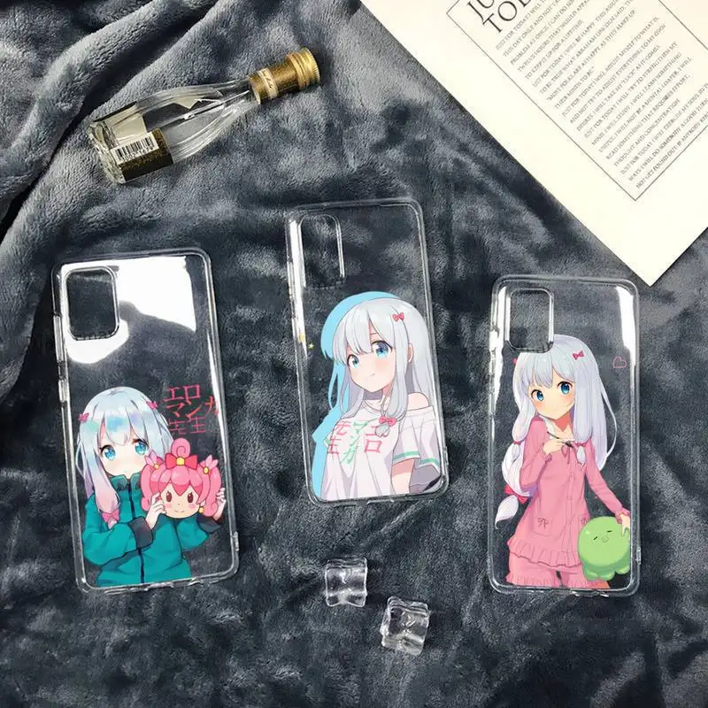

eromangasensei anime cute girl Phone Case Transparent soft For iphone 12 11 13 7 8 6 s plus x xs xr pro max mini