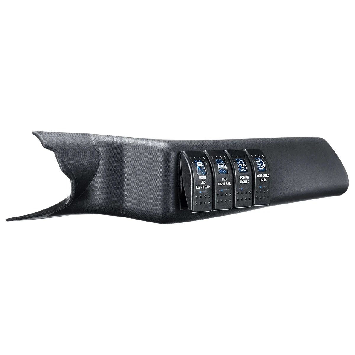 

Blue A Pillar Switch Panel Kit 4 LED Pod Left Hand for Jeep for Wrangler 11-18