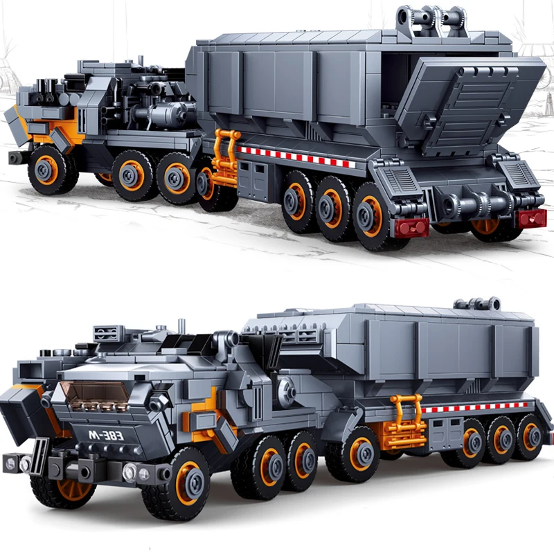 

Sluban Wandering Earth transport truck carrier vehicle car sets model building blocks city technical Christmas birthday Gifts