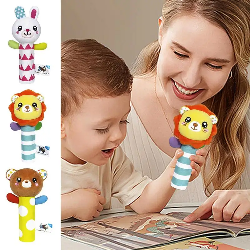

Игрушки-погремушки сенсорные игрушки для малышей погремушки с ручкой дизайн для удобства детей не выцветающие игрушки для новорожденных