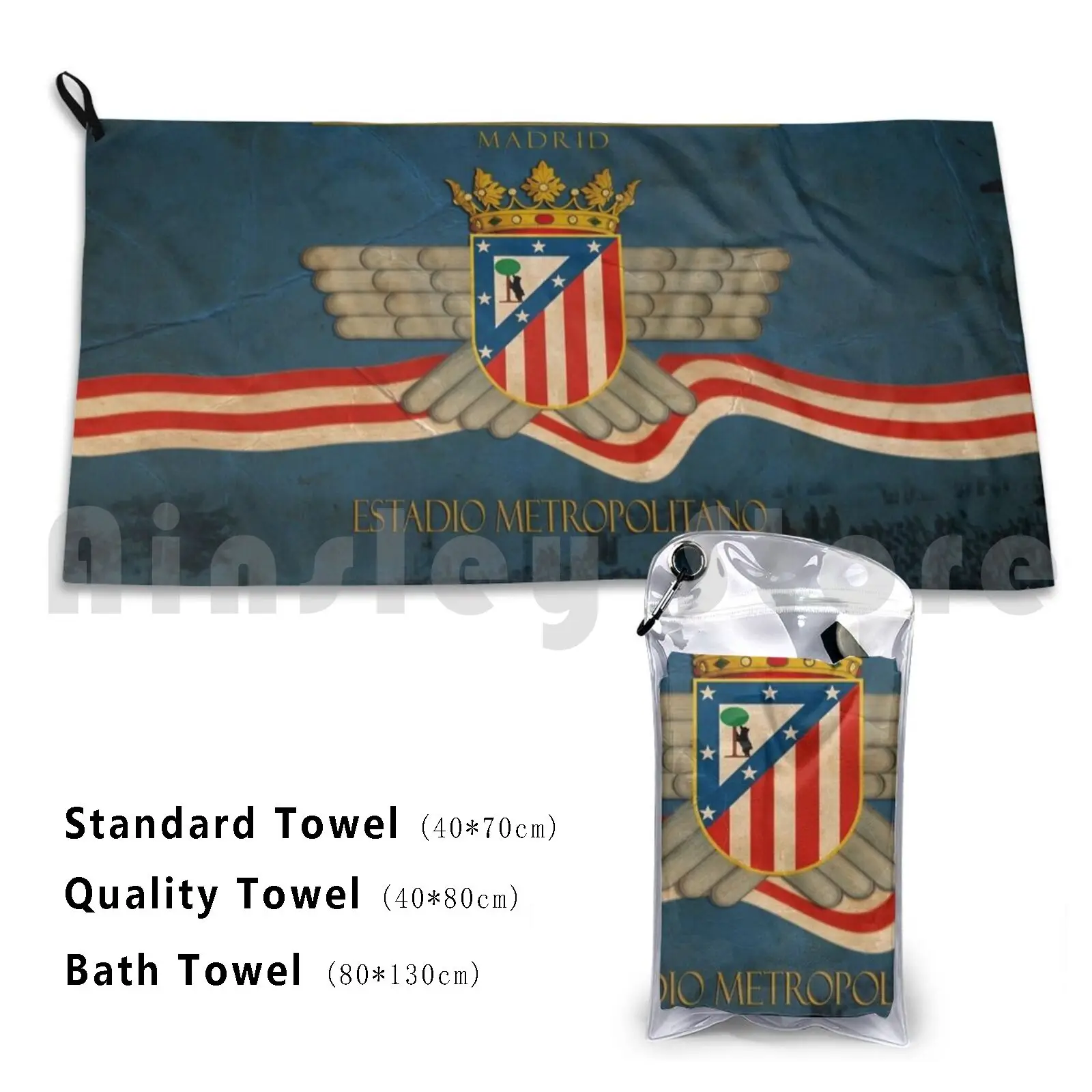 

Athletic Aviation Club Bath Towel Beach Cushion Athletic Aviacion Club Atleti Spain