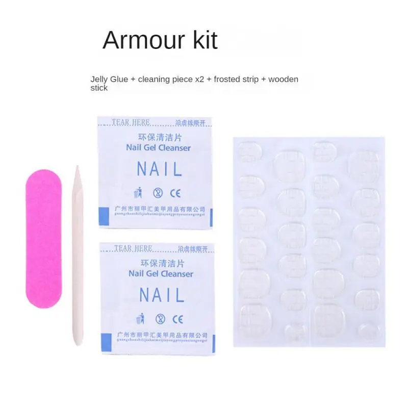 

Wearing Nail Enhancement Kit Nail Enhancement Finished Accessories Double sided Jelly Gel Nail File Alcohol Cotton Kit Set