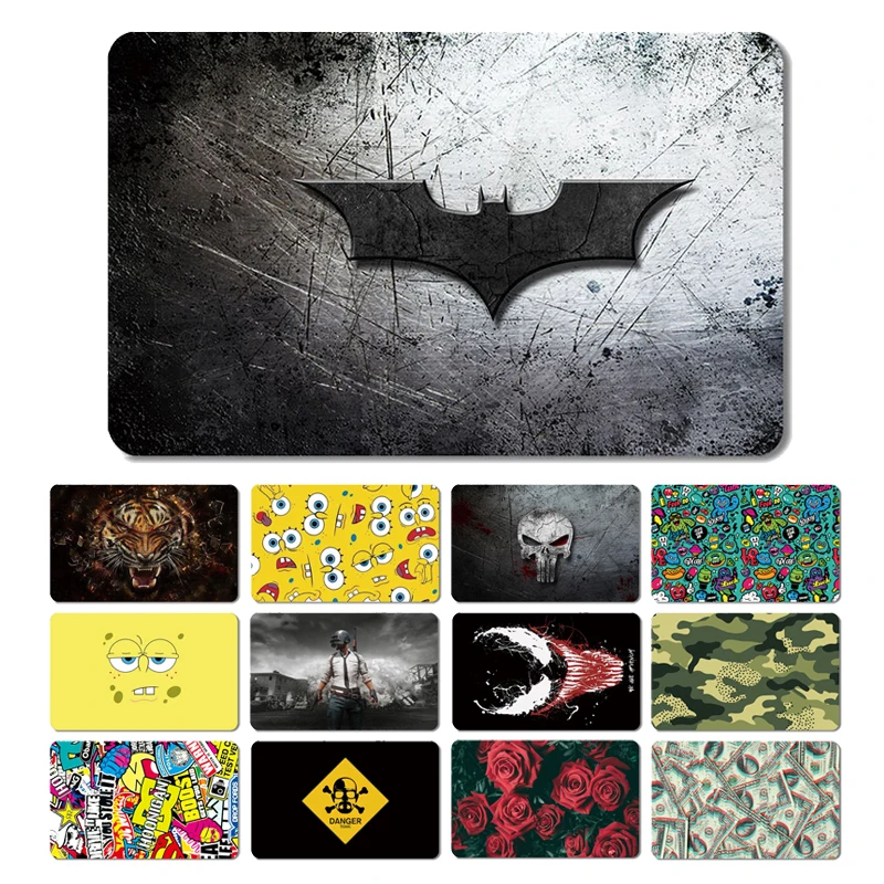 1 шт. симпатичная матовая наклейка с героями аниме мультфильмов на лицевой стороне Пленка чехол для кредитной карты дебетовая карта не выцветает