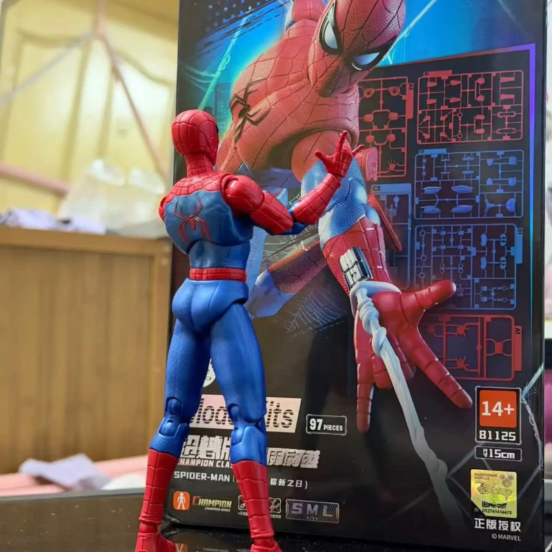 BLOKEES Spider-Man: Новая серия Day Series, коллекционная подвижная фигурка, модель-конструктор, игрушка, украшение, подарок для мужчин, рождественский подарок (art.: 3920dcb7e3762) - 3920dcb7e3762