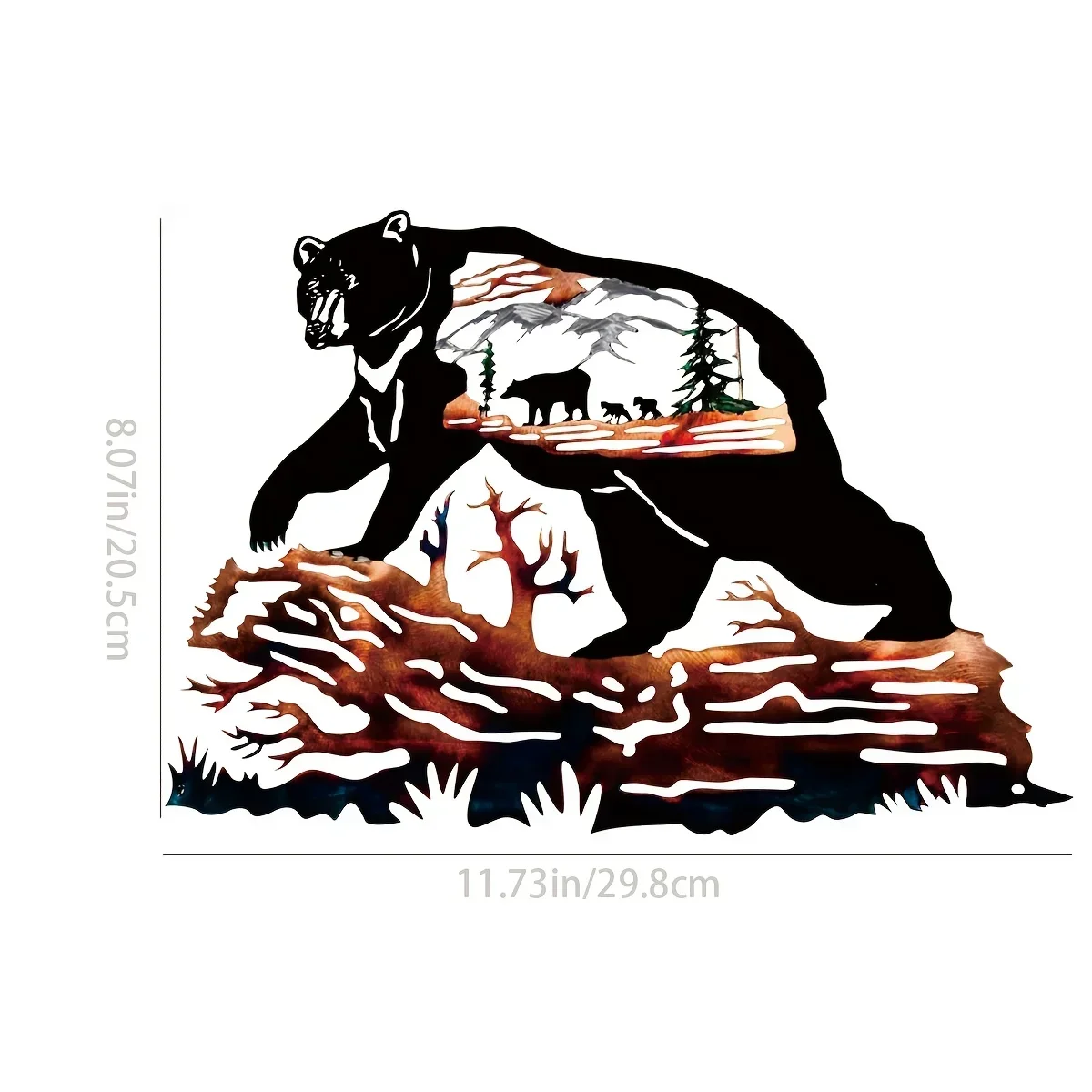 Hello Young металлический домашний декор медведь металлическое украшение для стен