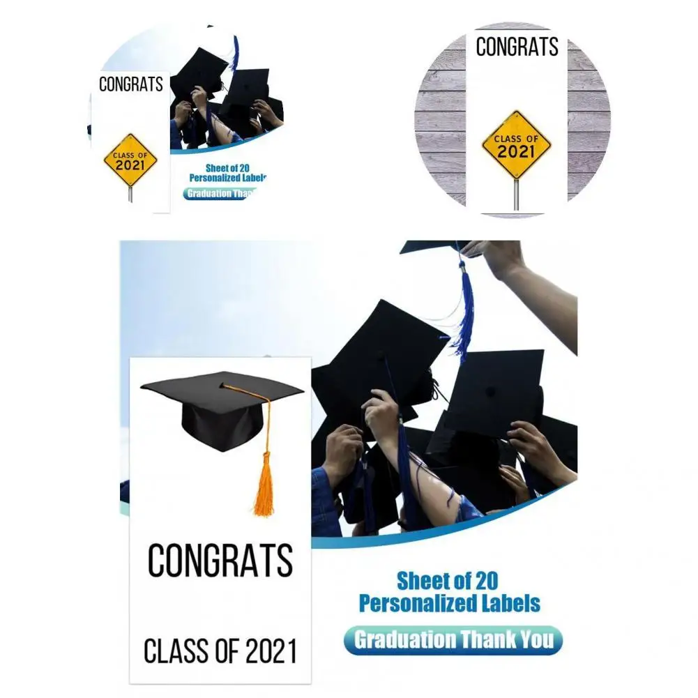 

Decorating Home Portable Self-Adhesive Congrat Stickers for Graduation