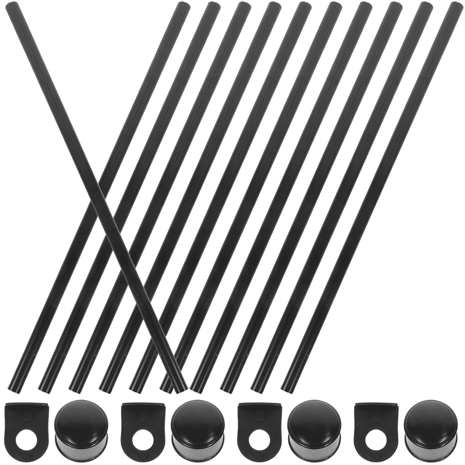 malować wieszaki na ubrania klipsy do plakatów wiszący zwój kołek ścienny czarny pręt okrągły