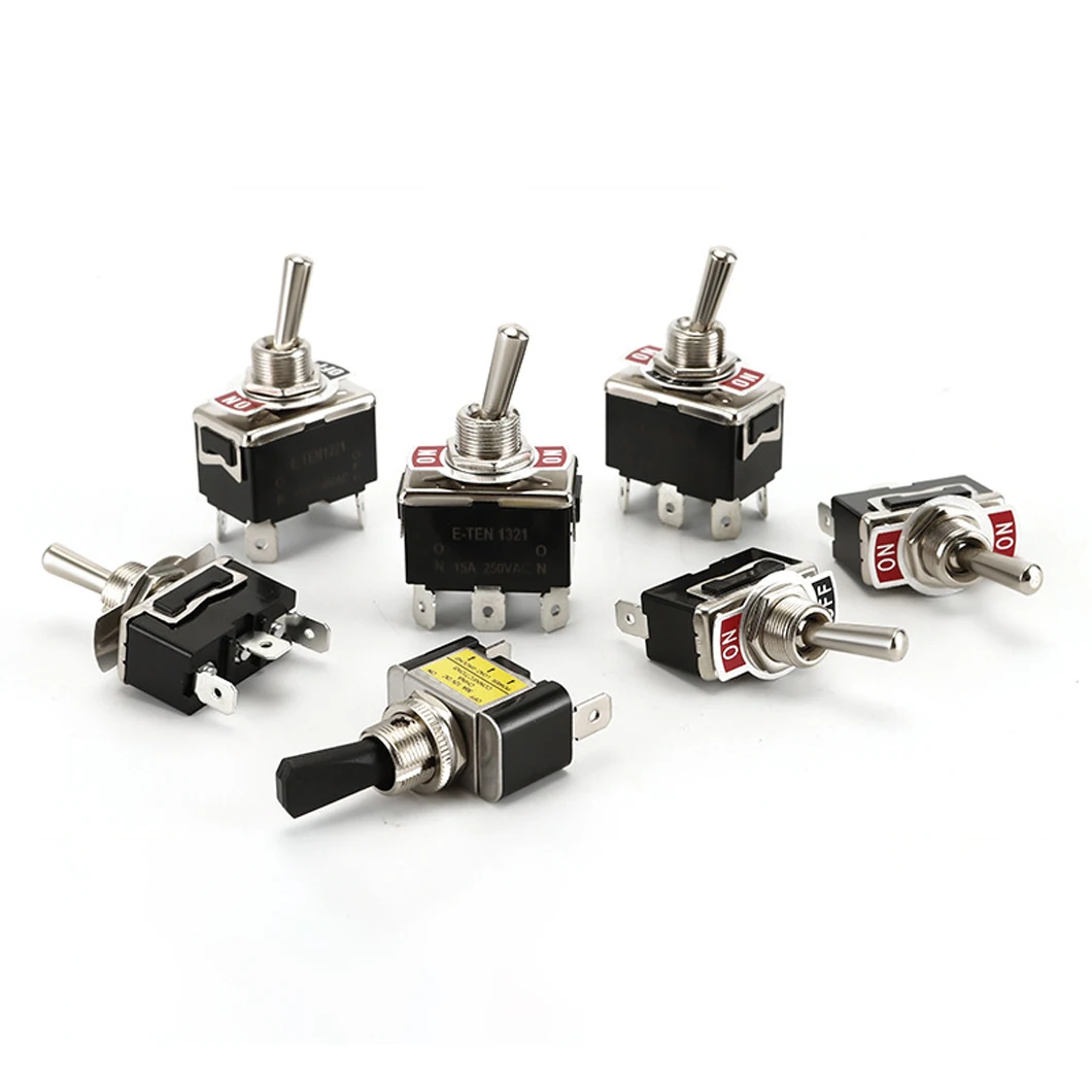 ABILKEEN E-TEN1021/1121/1122/1221/1321/1322 Кулисный тумблер M12 ON-ON/ON-OFF/ON-OFF-ON 2/3-позиционный с