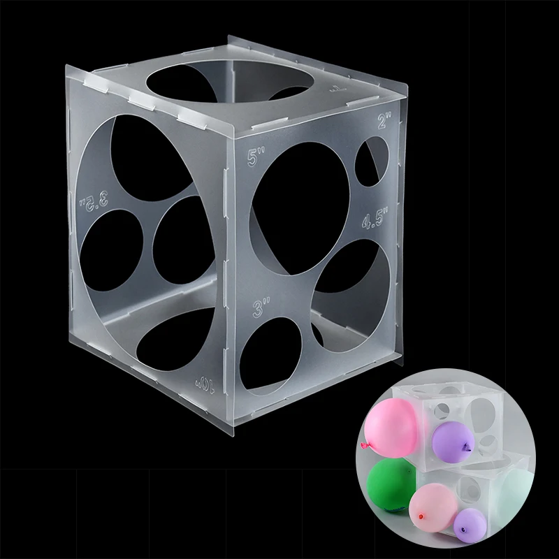 

Balloons Size Measurement Tool 11Holes Plastic Balloon Sizer Box Birthday Party Wedding Baby Shower Decor Balloon Accessories