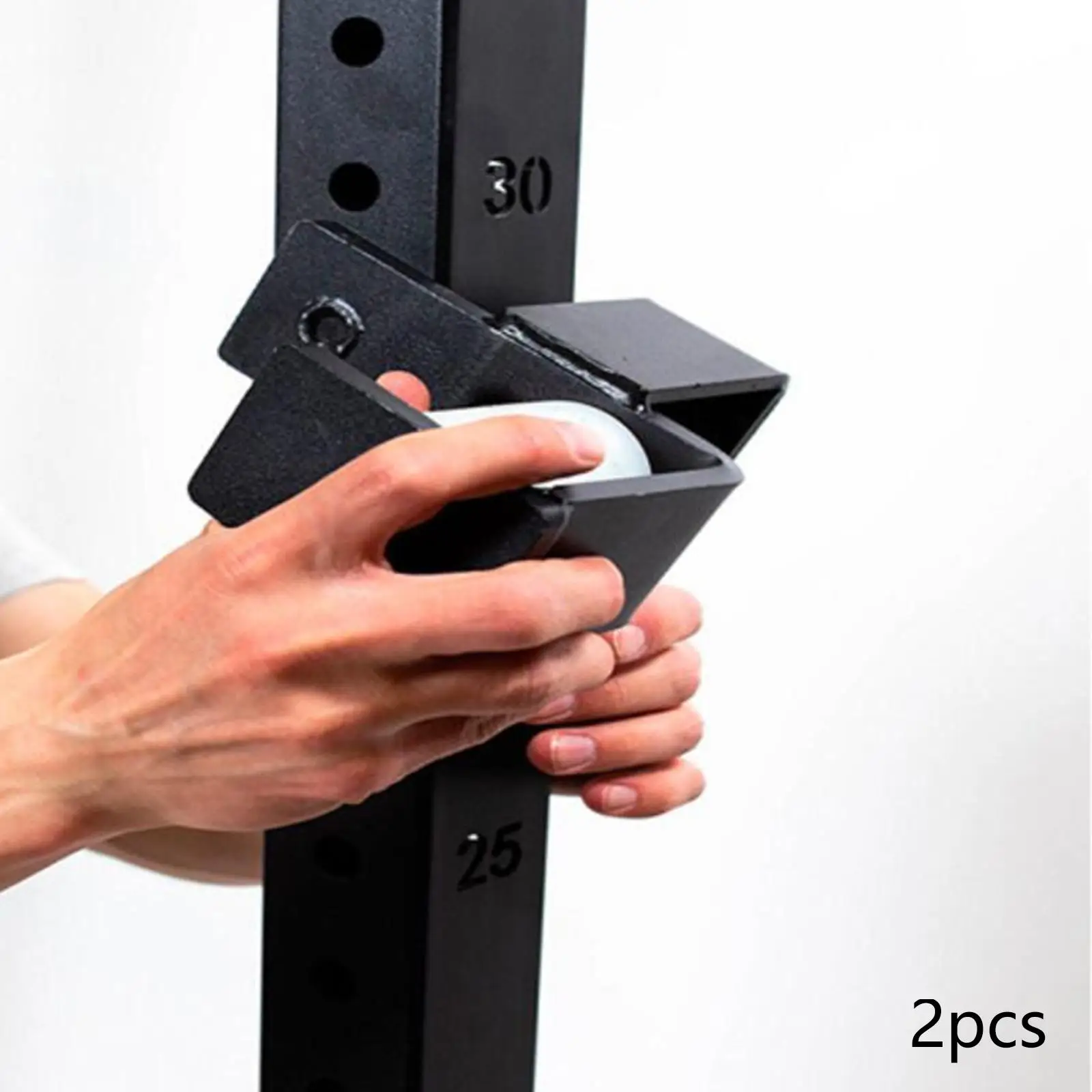 

2x Weight Bar Stands Storage Rack Triceps Bar for Strength Training Gym Commercial