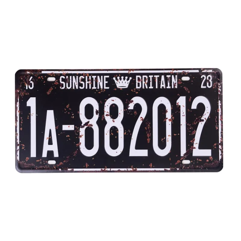 

Винтажная металлическая табличка Si 15*30 см