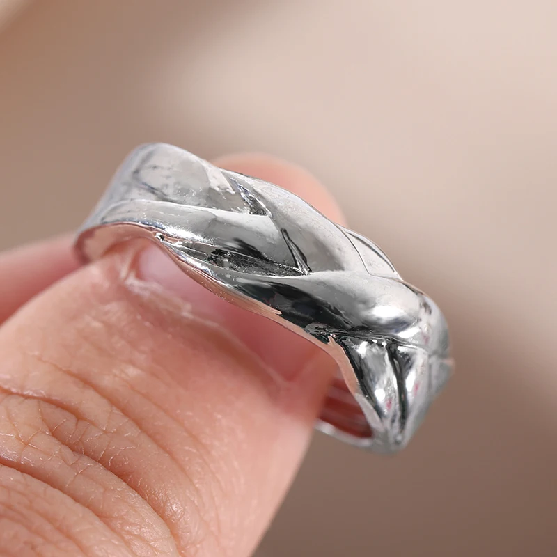Модное кольцо Пазлы для женщин простые ювелирные изделия кольца вечевечерние
