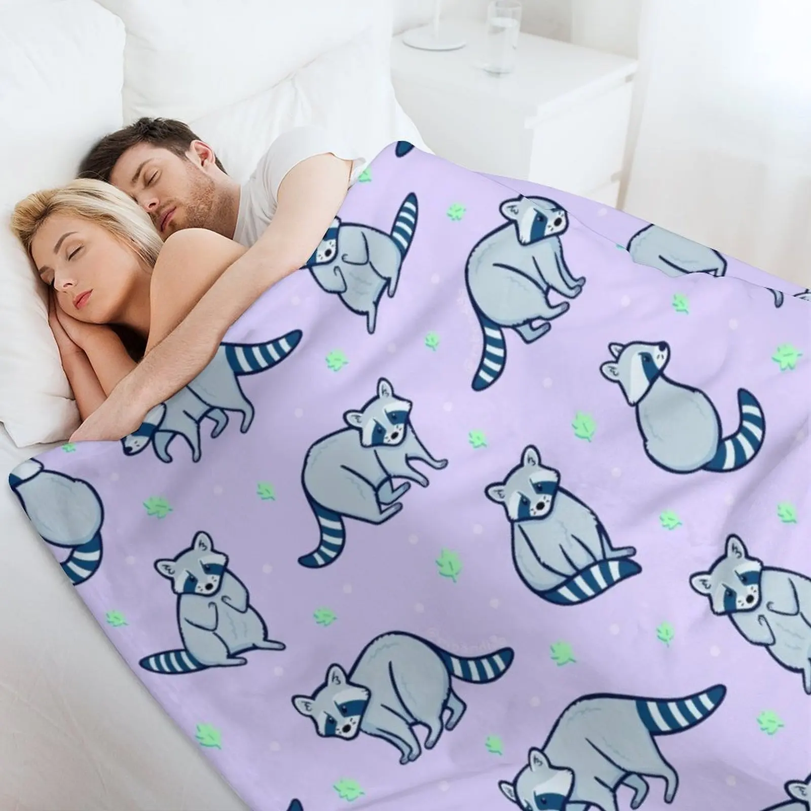 Одеяло Raccoon Goons волосы мягкие украшения покрывала одеяла