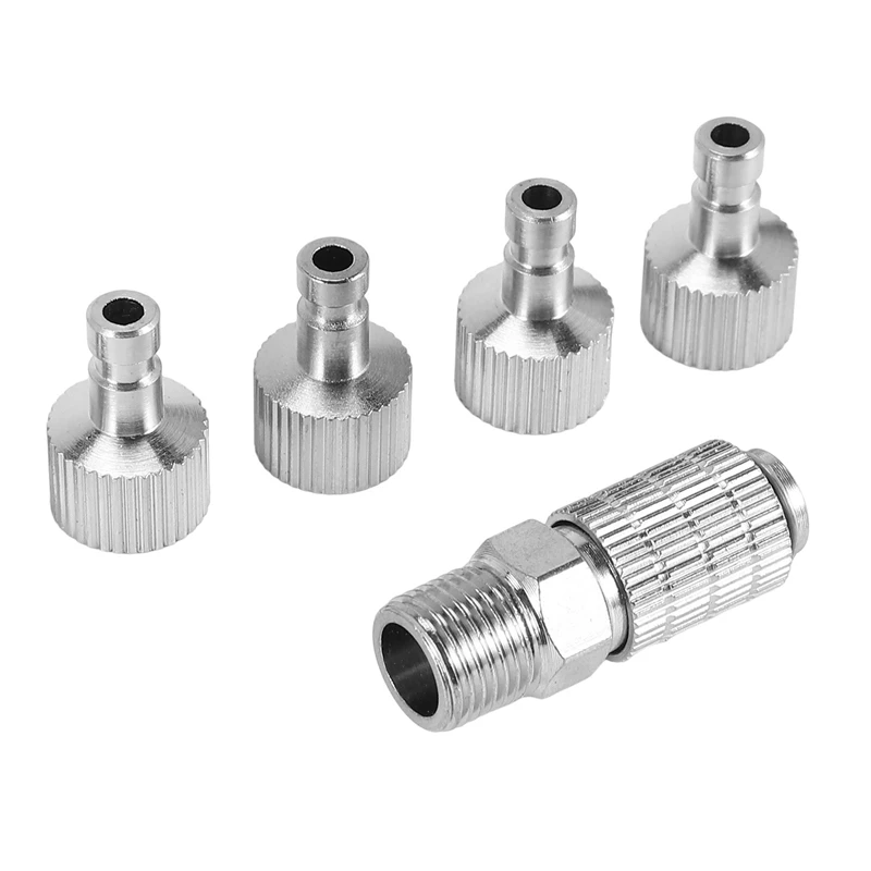 

3X Airbrush Quick Disconnect Coupler Release Fitting Adapter With 15 Male Fitting, 1/8 INCH M-F