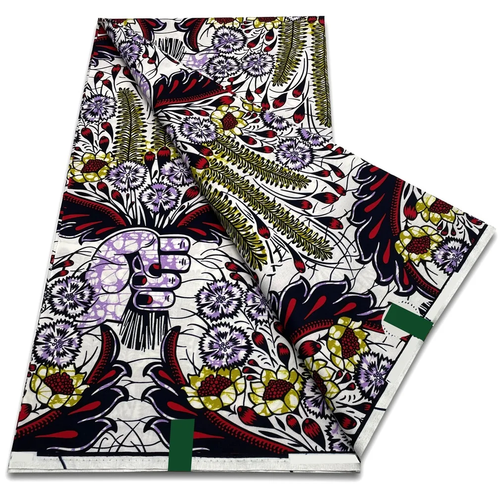 Новая ткань с Африканским воском 2024 модная Анкары хлопковая мягкая Дизайнерская