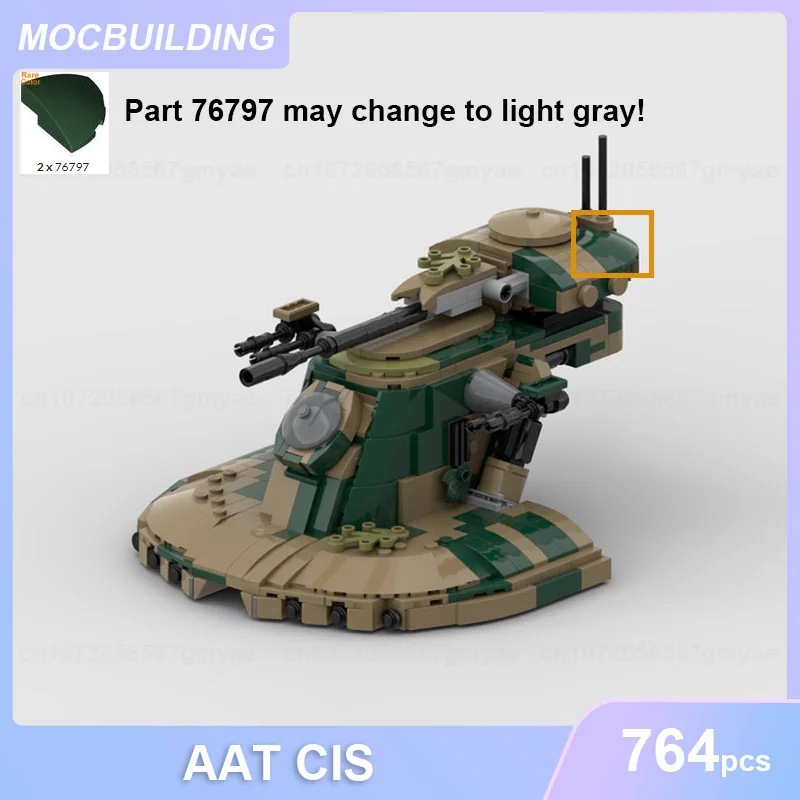 AAT CIS бронированный штурмовой танк среднего размера, модель MOC, строительные блоки, сделай сам, сборка кирпичей, коллекция, демонстрационные игрушки, подарки (art.: 3920cee16eb2e) - 3920cee16eb2e