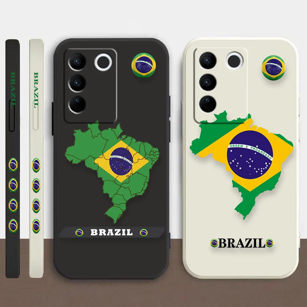 

Brazilian Flag Football Case For VIVO S1 S5 S6 S7 S9 S9E S10 S12 S15 S16 S16E V19 V20 V21 V23 V25 V27 PRO Colour Case Funda Capa