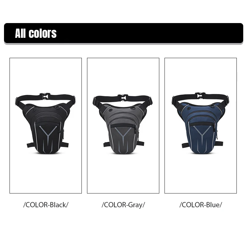 Motorcycle leg bag men's motorcycle waist bag men's messenger bag sports multi-function tactical bag waterproof riding equipment